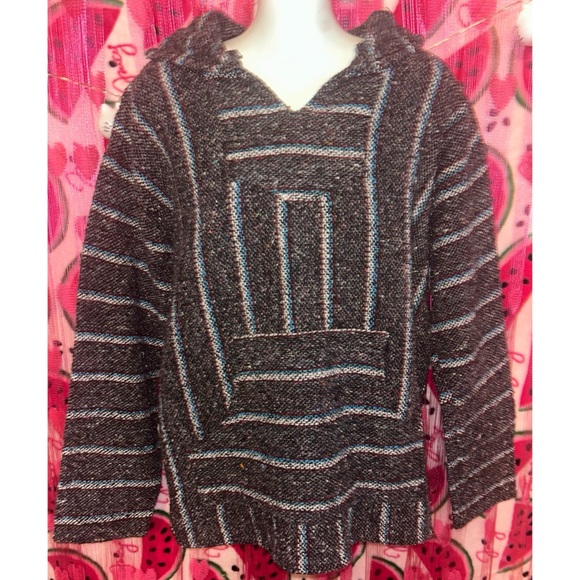 💜 Striped Baja Hoodie - Picture 1 of 6
